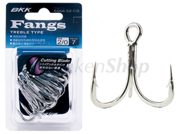 BKK Fangs Treble Hooks 6066-5X-CB