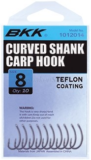 BKK Carp hook Curved shank Super slide